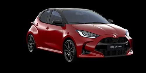 Toyota Yaris Hybride hybride en abonnement automobile pour professionnels chez Moovoo, vue trois quarts avant